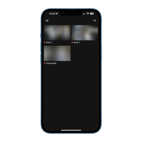 App vy – huvudskärm